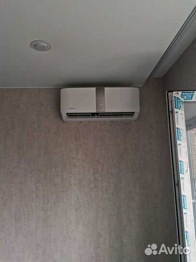 Установка кондиционеров, закладка трасс