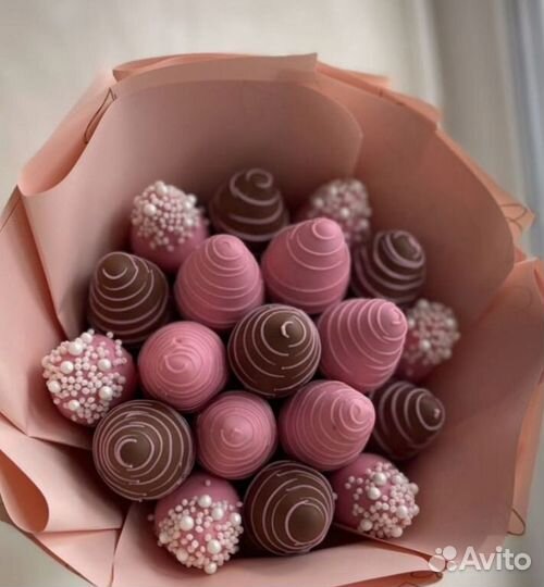 Букет из клубники в шоколаде