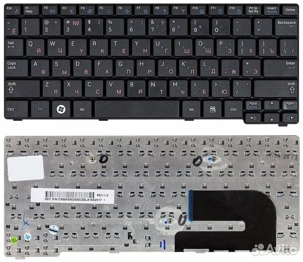 Клавиатура samsung N145 N140 черная