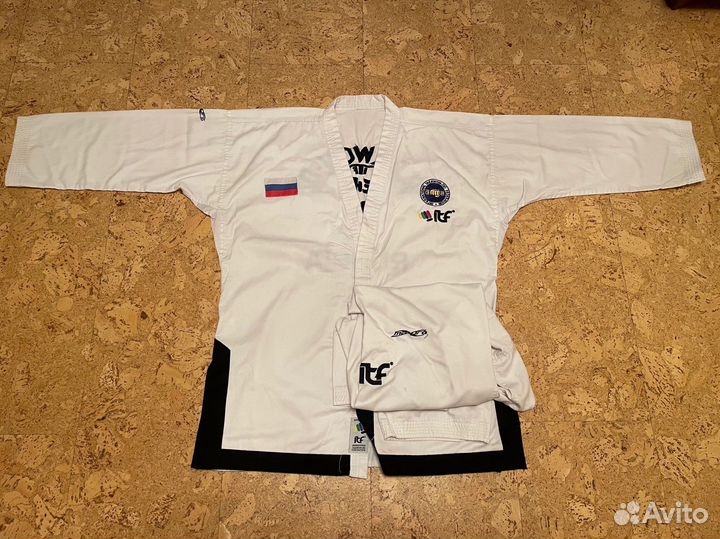 Добок форма тхэквондо мфт черный пояс