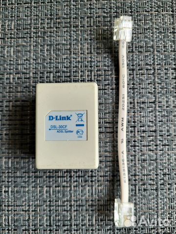 Сплиттер adsl Dlink DSL-30CF (телефонный)