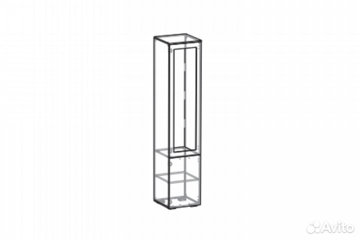 Шкаф-витрина Афина №1 с полками стекло