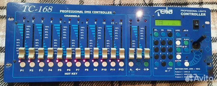 Световой пульт Terbly TC-168 DMX Pro Светомузыка