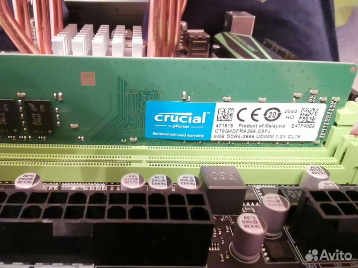 Intel Xeon 2673v3, X99 8MF, Crucial 2х8gb 2666