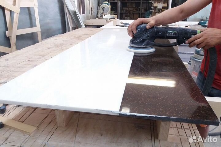 Столешница из искусственного камня с замером