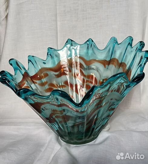 Ваза цветное стекло СССР