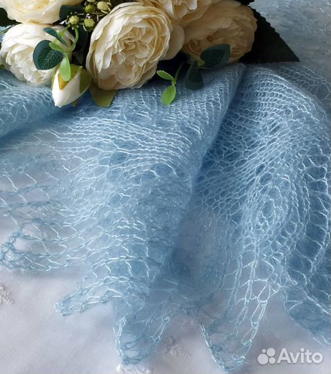 Мини шаль фишю шарф бактус