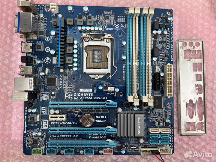 Материнская плата LGA 1155 GA-Z68MA-D2H-b3