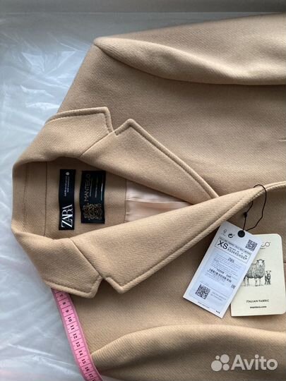 Пальто Zara, XS, шерсть, новое