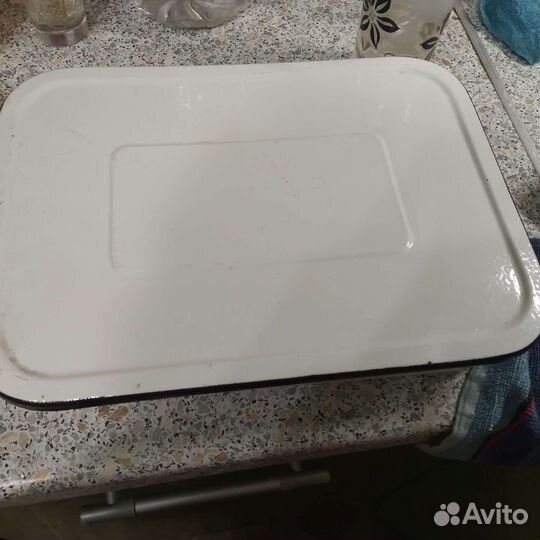 Лоток эмалированный для холодца