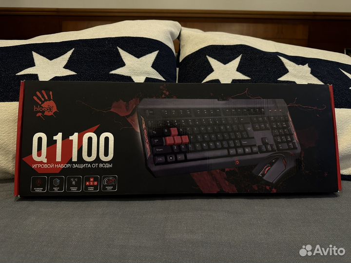Игровые клавиатура+мышь A4Tech Bloody Q1100