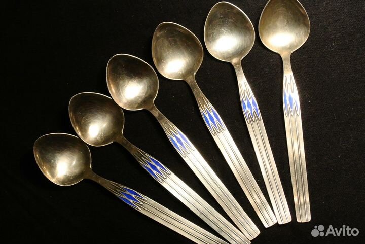 Чайные ложки серебро