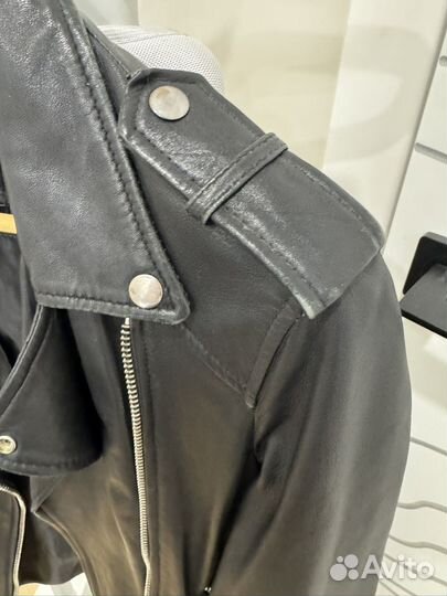 Кожная куртка zara
