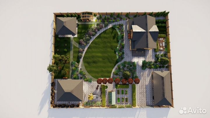 3D визуализация, дизайн - архитектура, ландшафт