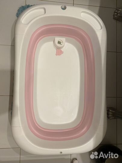 Ванночка для купания с термометром и дельфинчиком