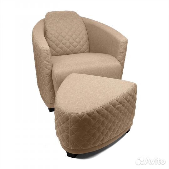 Пуф Tokio, рогожка бежевый