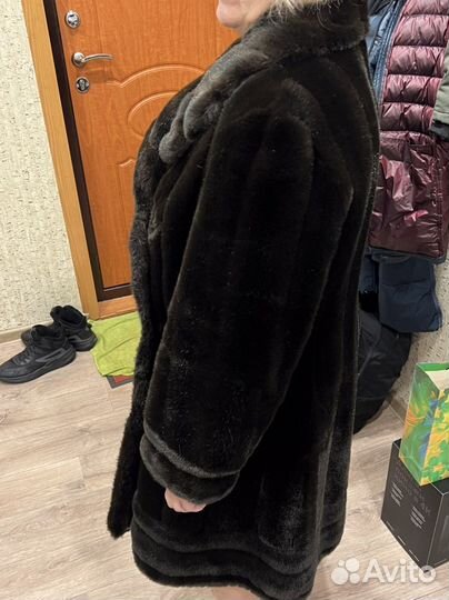 Шуба имитация норки