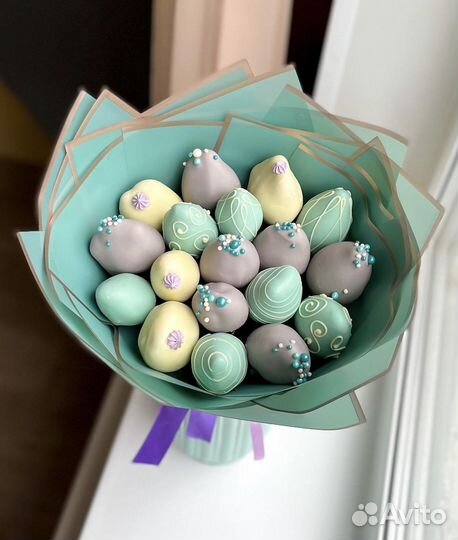 Букет из клубники в шоколаде /сладкий букет