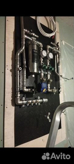 Коллекторный узел, сборка инженерной сантехники