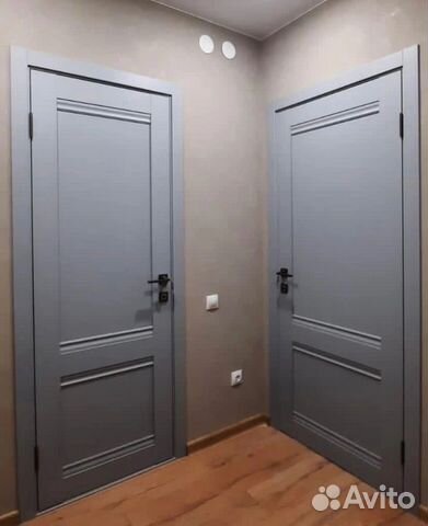 Двери межкомнатные серые