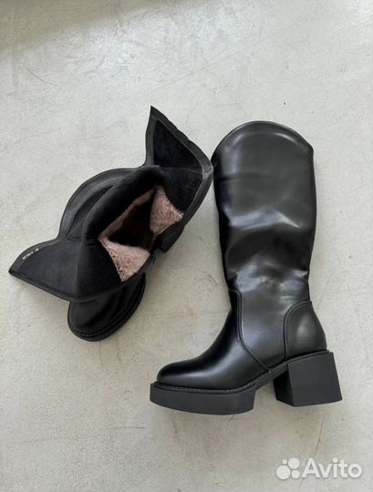 Ботфоты зимние сапоги женские