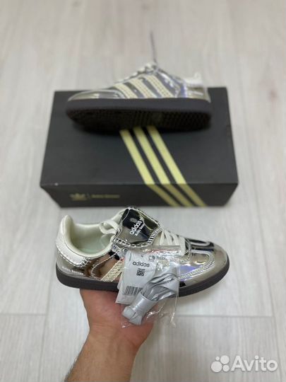 Кроссовки Adidas Samba Wales Bonner Silver (36-45)