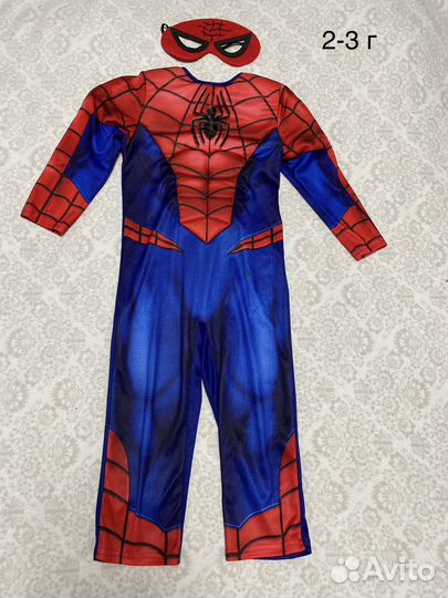 Костюм карнавальный 2-3 г Человек-паук