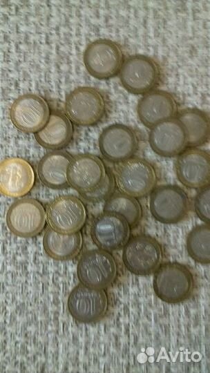 Монеты биметалл 10 р