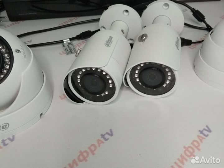 Полный к-т уличного видеонаблюдения 6 камер