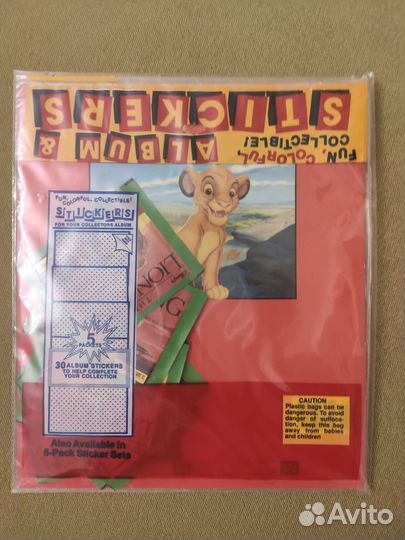 Альбомы Lion King и Aladdin от Panini 90-х Новые