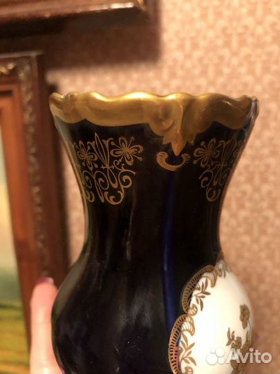 Ваза Weimar кобальт