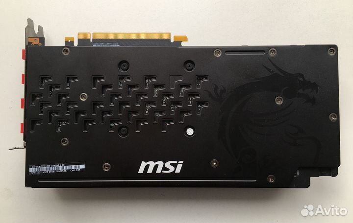 Видеокарта MSI Gaming X Geforce GTX 1060 6 GB