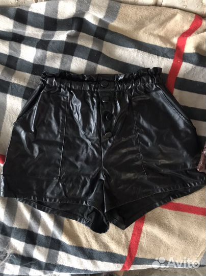 Шорты кожаные
