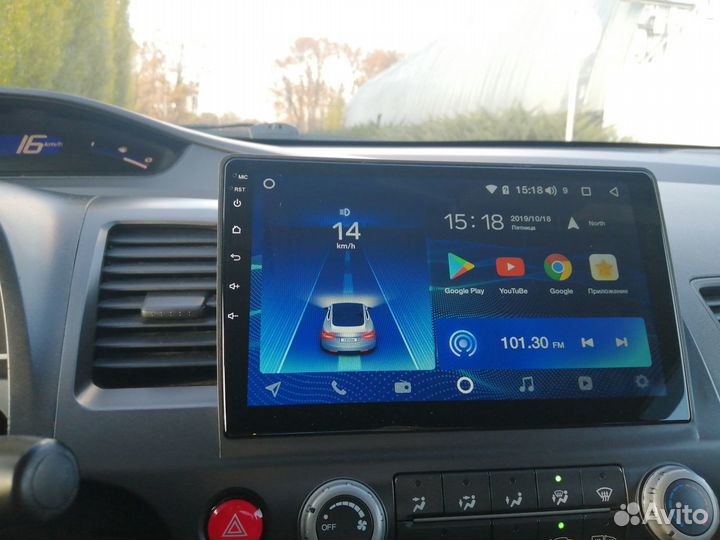 Магнитола Honda Civic android