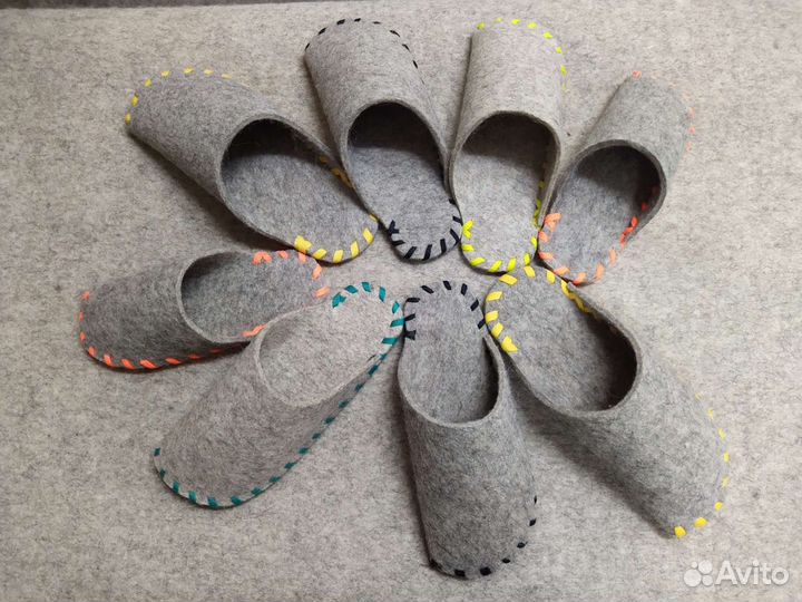 Тапки из натурального войлока