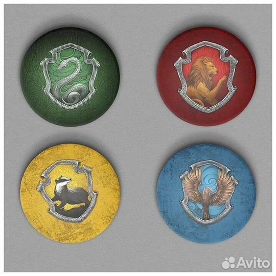Коллекция значков эмблемы факультетов Хогвардса