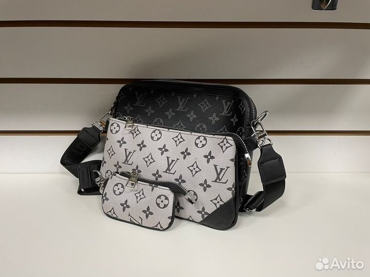 Мужская кожаная сумка louis vuitton