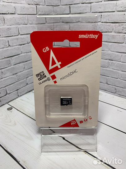 Карта памяти MicroSD 4 гб