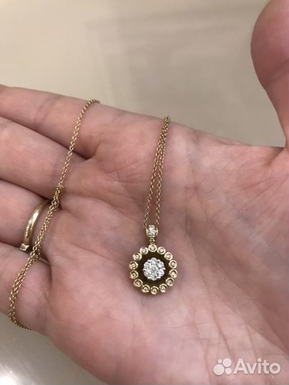 Подвеска золото бриллианты