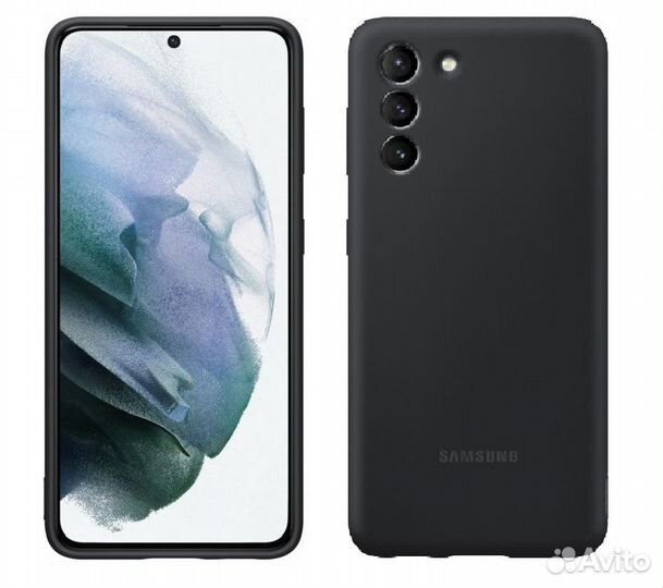 Оригинал Чехол Silicone Cover Samsung S21 (Black)