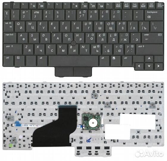 Клавиатура для HP EliteBook 2530P с трекпоинтом