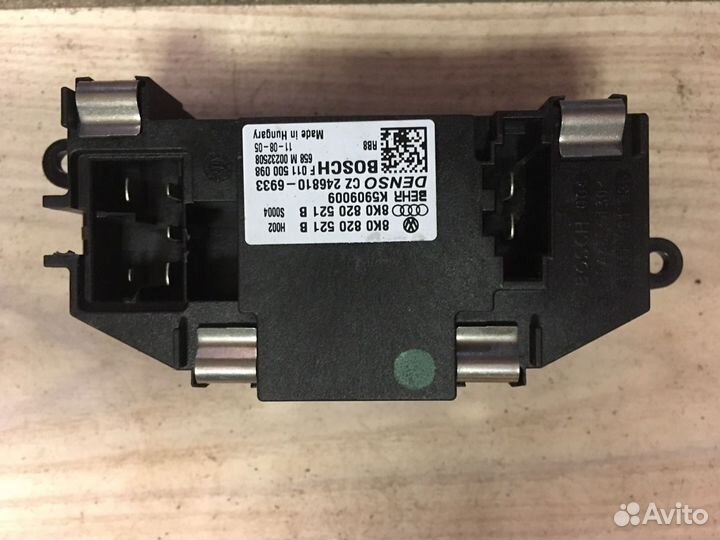 Регулятор вентилятора печки на ауди А4, А5