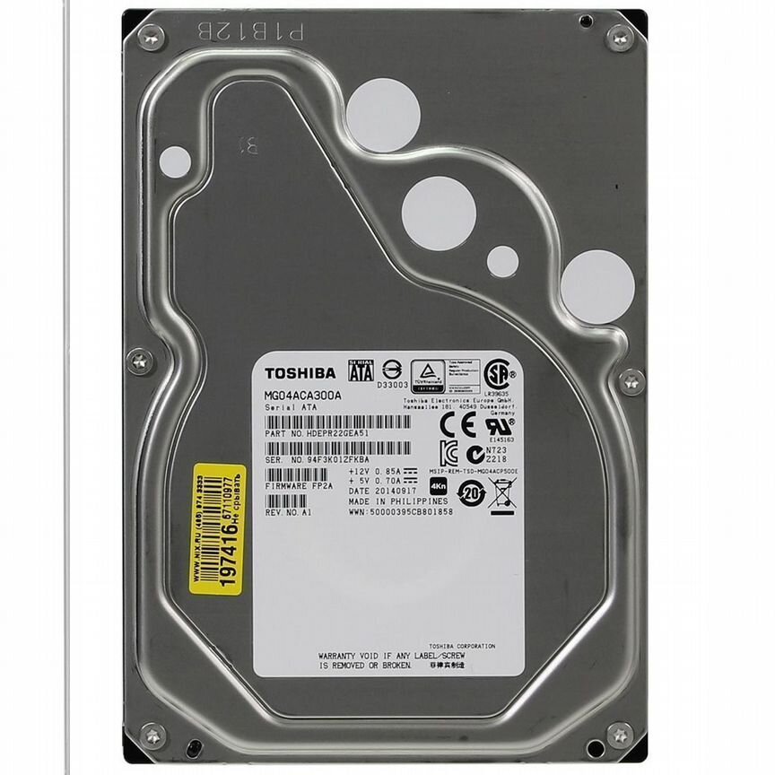 [HDEPR22GEA51] Жесткий Диск Toshiba Mg04aca300a 3tb Sata3 3,5" Hdepr22gea51