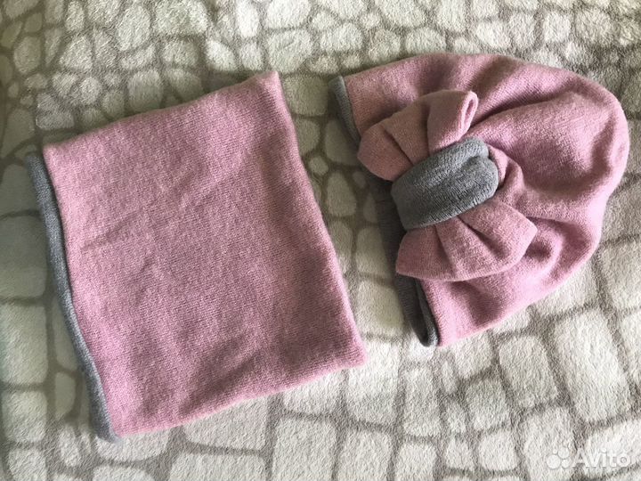 Шапка и снуд детский