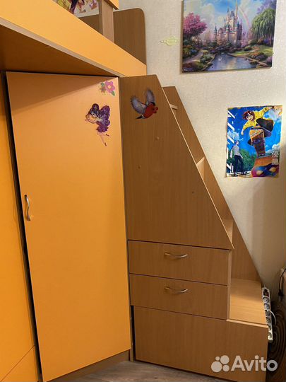 Кровать чердак