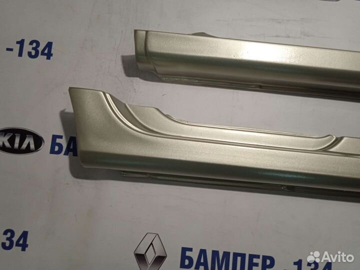 Накладки на пороги Лада Калина 1 Дыня-502