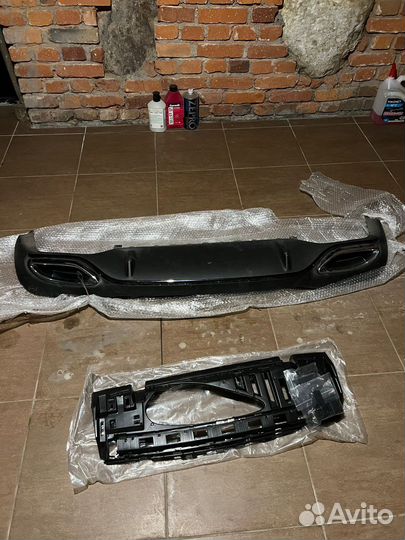 Диффузор заднего бампера mercedes w213