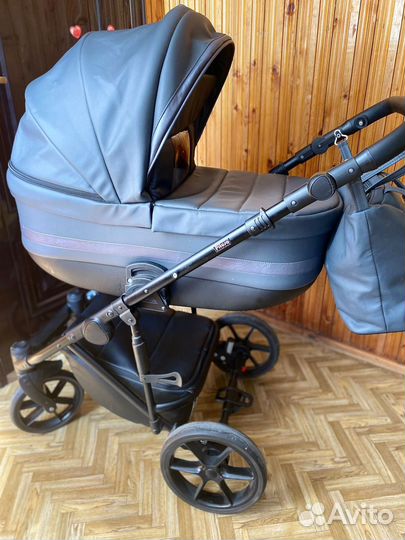 Коляска 2 в 1 pituso Luna эко кожа