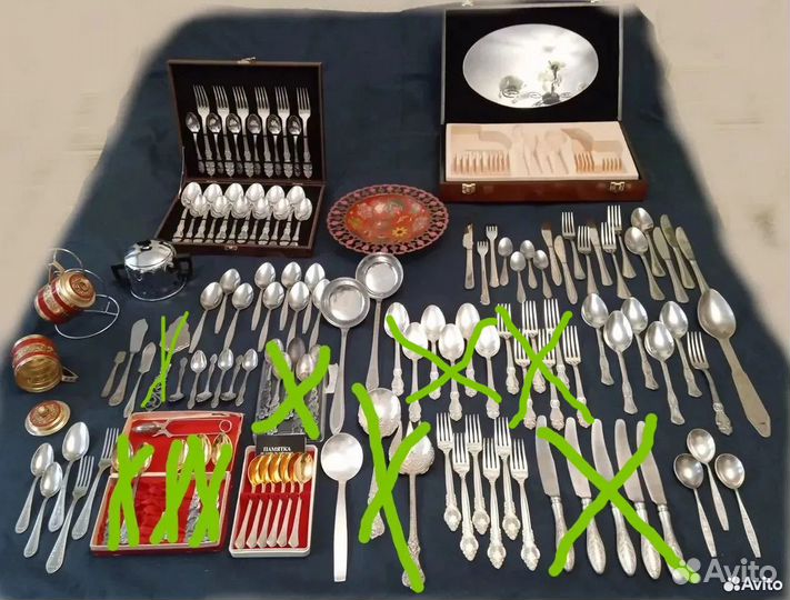 Мельхиор СССР Столовые приборы Наборы и другое
