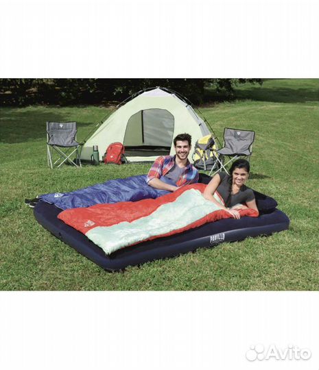 Матрас надувной bestway с насосом и подушками